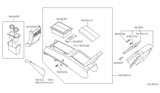 Diagram for 2004 Nissan Maxima Cup Holder - 96965-7Y200