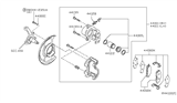 Diagram for 2008 Nissan Altima Brake Caliper Repair Kit - 44120-8J127