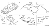 Diagram for 2008 Nissan Maxima Antenna Cable - 28243-ZK00A