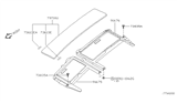 Diagram for 2008 Nissan Maxima Sunroof - 79700-7Y005