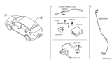 Diagram for 2009 Nissan Versa Antenna - 25975-ZW80B