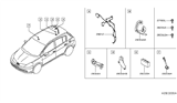 Diagram for 2007 Nissan Versa Antenna - 28212-EM30A