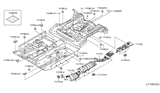 Diagram for 2011 Nissan Versa Exhaust Heat Shield - 74751-EL000