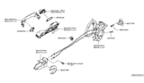 Diagram for Nissan Versa Rear Passenger Door Handle Latch - 82500-EL00A