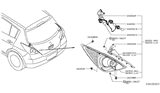 Diagram for Nissan Versa Headlight Bulb - 26717-9B90D