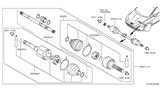 Diagram for Nissan Versa Axle Shaft - 39101-EM40C