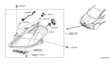 Diagram for Nissan Versa Headlight Bulb - 26261-9B90C