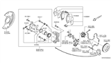 Diagram for 2012 Nissan Versa Brake Caliper - 41001-EM30B