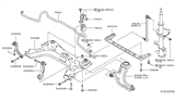 Diagram for 2007 Nissan Versa Sway Bar Link - 54618-9U00A