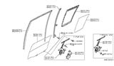 Diagram for 2009 Nissan Versa Door Seal - 82273-EL00A