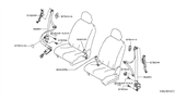 Diagram for 2009 Nissan Versa Seat Belt - 86885-EM37A