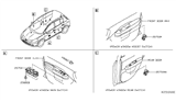 Diagram for 2010 Nissan Versa Power Window Switch - 25401-EL30A