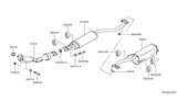 Diagram for 2012 Nissan Versa Muffler - 20100-ZR71A