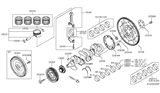 Diagram for 2008 Nissan Sentra Piston Ring Set - 12033-EN20A