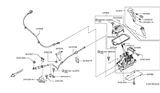 Diagram for Nissan Versa Automatic Transmission Shifter - 34901-EL70B