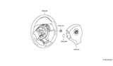 Diagram for 2009 Nissan Versa Steering Wheel - 48430-ZW45A