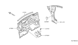 Diagram for 2012 Nissan Versa Dash Panels - 67900-ZR80A