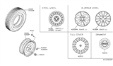 Diagram for 2011 Nissan Versa Spare Wheel - 40300-ZW81A