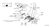 Diagram for Nissan Versa Seat Cover - 87370-ZW81A