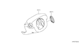 Diagram for 2008 Nissan Versa Steering Column Cover - 48474-EM31A