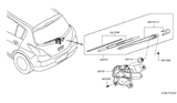 Diagram for 2012 Nissan Versa Wiper Arm - 28780-EL000