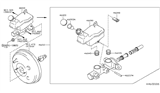 Diagram for 2009 Nissan Versa Brake Master Cylinder Reservoir - D6010-EM31B