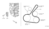 Diagram for Nissan Versa Drive Belt - 11720-EL00A