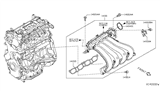 Diagram for Nissan Intake Manifold Gasket - 14035-EL00A