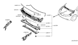 Diagram for 2008 Nissan Murano Weather Strip - 66832-1AA0A