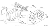 Diagram for 2012 Nissan Murano A/C Expansion Valve - 92200-1AT0A