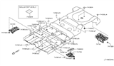 Diagram for Nissan Murano Exhaust Heat Shield - 74762-1AA0A