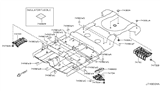 Diagram for 2003 Nissan Murano Exhaust Heat Shield - 74754-CA000