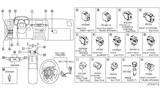 Diagram for Nissan Maxima Turn Signal Switch - 25560-9N00A