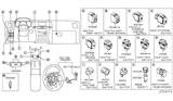 Diagram for 2014 Nissan Maxima Turn Signal Switch - 25560-9N00A