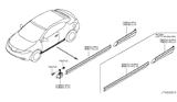 Diagram for 2014 Nissan Murano Door Moldings - 80870-1GR0A