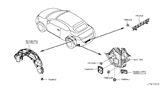 Diagram for 2013 Nissan Murano Wheelhouse - 76748-1GR0A