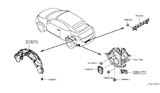 Diagram for 2011 Nissan Murano Wheelhouse - 76748-1GR0A