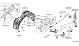 Diagram for 2013 Nissan Murano Wheelhouse - 63841-1GR0A