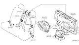 Diagram for 2012 Nissan Murano Seat Belt - 88844-1GR0B