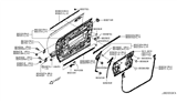 Diagram for 2011 Nissan Murano Door Moldings - 80820-1GR0A