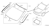 Diagram for 2010 Nissan Murano Windshield - G2700-1SX0A