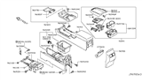 Diagram for 2014 Nissan Murano Center Console Base - 96910-1GR2A