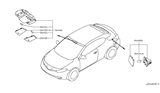 Diagram for Nissan Murano Dome Light - 26430-1GR0A