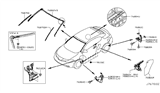 Diagram for Nissan Murano Mud Flaps - 78812-1GR0A