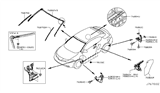 Diagram for 2013 Nissan Murano Window Run - 76860-1GR0A