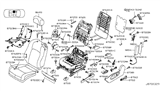 Diagram for 2014 Nissan Murano Seat Cover - 87670-1GR2D