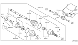 Diagram for 2010 Nissan Murano Axle Shaft - 39101-1AA0C