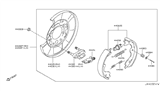 Diagram for 2013 Nissan Murano Brake Backing Plate - 44020-WL001