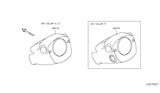 Diagram for 2012 Nissan Murano Steering Column Cover - 48470-1GR0A