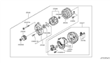 Diagram for Nissan Pathfinder Alternator Bearing - 23120-22J20